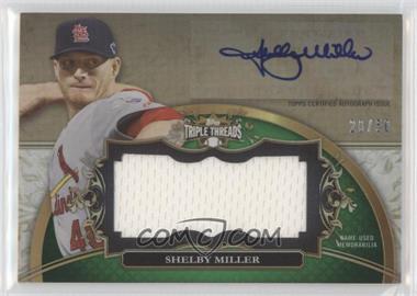 2013 Topps Triple Threads - Autograph Jumbo Relics - Emerald #UAJR-SM1 - Shelby Miller /50