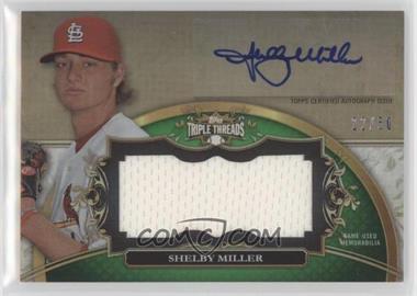 2013 Topps Triple Threads - Autograph Jumbo Relics - Emerald #UAJR-SM2 - Shelby Miller /50