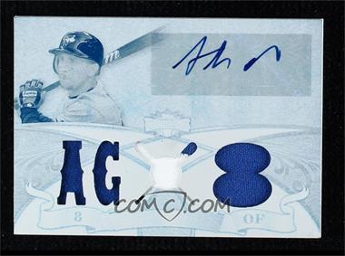 2013 Topps Triple Threads - Autograph Relics - Printing Plate Cyan White Whale #TTAR-AGN4 - Anthony Gose /1