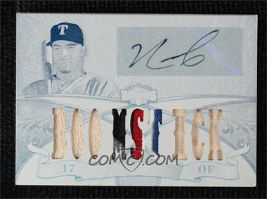 2013 Topps Triple Threads - Autograph Relics - Printing Plate Cyan White Whale #TTAR-NC1 - Nelson Cruz /1 [EX to NM]