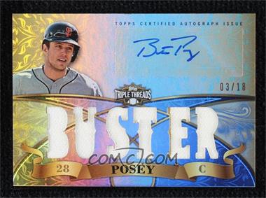 2013 Topps Triple Threads - Autograph Relics #TTAR-BPO1 - Buster Posey /18