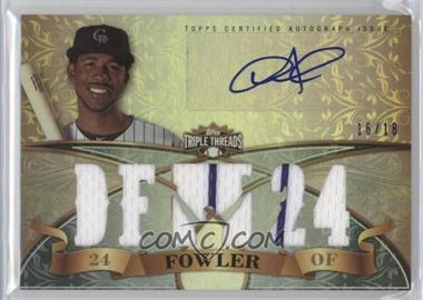 2013 Topps Triple Threads - Autograph Relics #TTAR-DF3 - Dexter Fowler /18