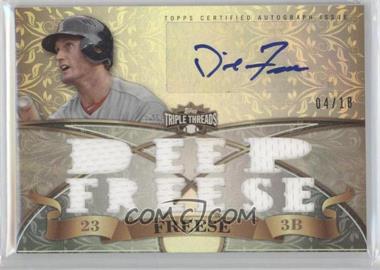 2013 Topps Triple Threads - Autograph Relics #TTAR-DFR3 - David Freese /18