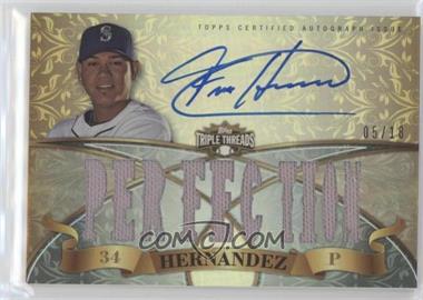 2013 Topps Triple Threads - Autograph Relics #TTAR-FH2 - Felix Hernandez /18