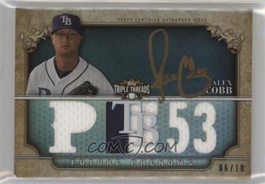 2013 Topps Triple Threads - [Base] - Black Gold Ink #114 - Future Phenoms - Alex Cobb /10