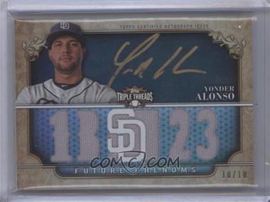 2013 Topps Triple Threads - [Base] - Black Gold Ink #116 - Future Phenoms - Yonder Alonso /10