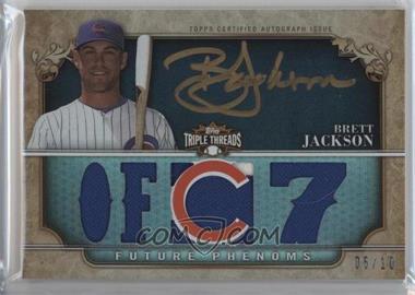 2013 Topps Triple Threads - [Base] - Black Gold Ink #119 - Future Phenoms - Brett Jackson /10 [Noted]