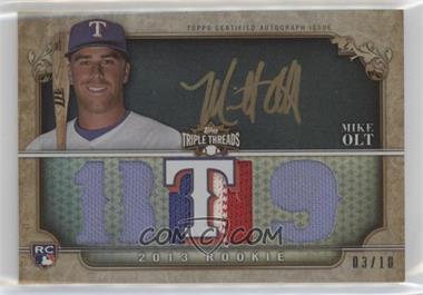 2013 Topps Triple Threads - [Base] - Black Gold Ink #132 - 2013 Rookie - Mike Olt /10