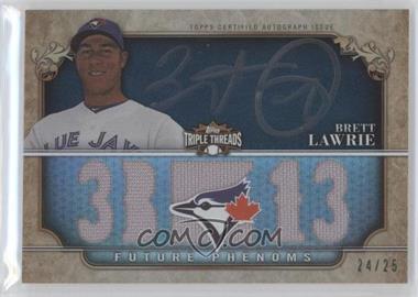 2013 Topps Triple Threads - [Base] - Black Silver Ink #138 - Future Phenoms - Brett Lawrie /25