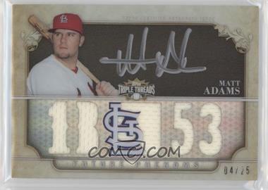 2013 Topps Triple Threads - [Base] - Black Silver Ink #149 - Future Phenoms - Matt Adams /25