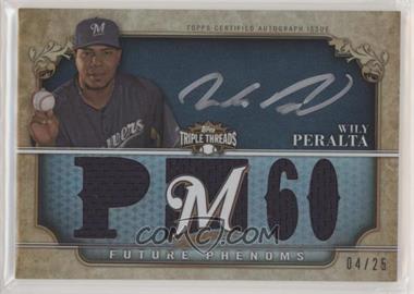 2013 Topps Triple Threads - [Base] - Black Silver Ink #165 - Future Phenoms - Wily Peralta /25