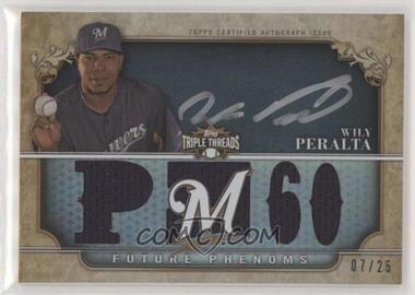 2013 Topps Triple Threads - [Base] - Black Silver Ink #165 - Future Phenoms - Wily Peralta /25