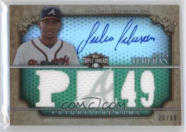 2013 Topps Triple Threads - [Base] - Emerald #126 - Future Phenoms - Julio Teheran /50