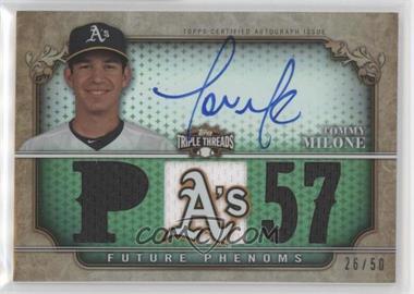 2013 Topps Triple Threads - [Base] - Emerald #142 - Future Phenoms - Tommy Milone /50