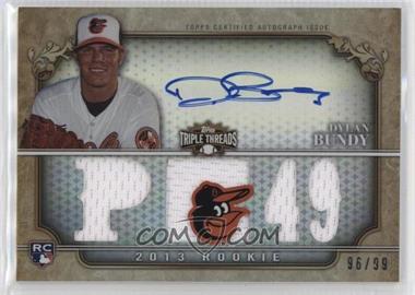 2013 Topps Triple Threads - [Base] #140 - 2013 Rookie - Dylan Bundy /99