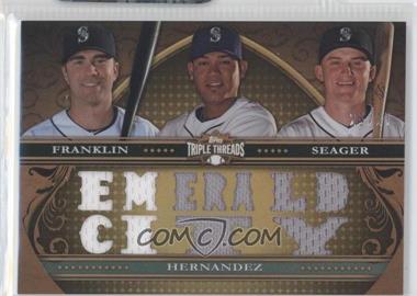 2013 Topps Triple Threads - Relic Combos - Sepia #TTRC-FHS - Nick Franklin, Felix Hernandez, Kyle Seager /27