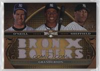 Paul O'Neill, Curtis Granderson, Gary Sheffield #/27