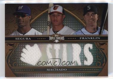 2013 Topps Triple Threads - Relic Combos #TTRC-SMF - Jean Segura, Manny Machado, Nick Franklin /36