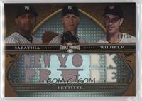 C.C. Sabathia, Andy Pettitte, Hoyt Wilhelm #/36