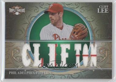 2013 Topps Triple Threads - Relics - Emerald #TTR-CL1 - Cliff Lee /18