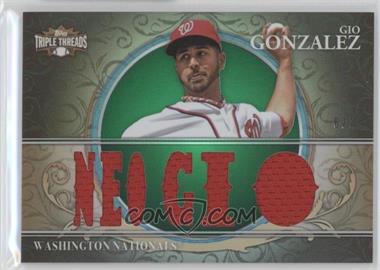 2013 Topps Triple Threads - Relics - Emerald #TTR-GG3 - Gio Gonzalez /18