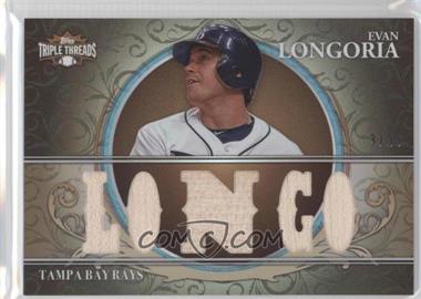 2013 Topps Triple Threads - Relics - Sepia #TTR-EL1 - Evan Longoria /27