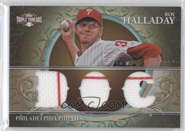 2013 Topps Triple Threads - Relics - Sepia #TTR-RH2 - Roy Halladay /27