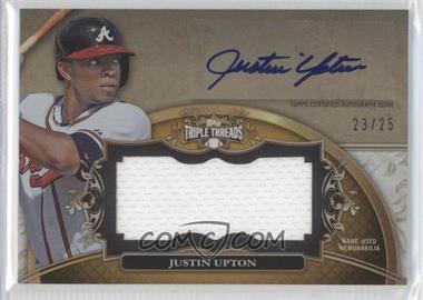 2013 Topps Triple Threads - Unity Autograph Jumbo Relics - Gold #UAJR-JU1 - Justin Upton /25