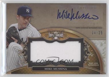 2013 Topps Triple Threads - Unity Autograph Jumbo Relics - Gold #UAJR-MM - Mike Mussina /25