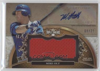 2013 Topps Triple Threads - Unity Autograph Jumbo Relics - Gold #UAJR-MO1 - Mike Olt /25