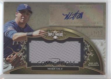 2013 Topps Triple Threads - Unity Autograph Jumbo Relics - Gold #UAJR-MO2 - Mike Olt /25