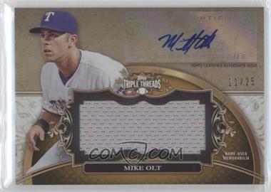 2013 Topps Triple Threads - Unity Autograph Jumbo Relics - Gold #UAJR-MO3 - Mike Olt /25