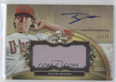 2013 Topps Triple Threads - Unity Autograph Jumbo Relics - Gold #UAJR-TS2 - Tyler Skaggs /25