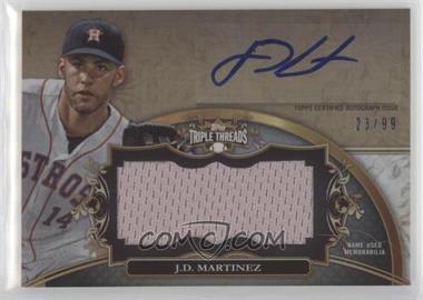 2013 Topps Triple Threads - Unity Autograph Jumbo Relics #UAJR-JM1 - J.D. Martinez /99