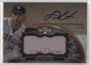 2013 Topps Triple Threads - Unity Autograph Jumbo Relics #UAJR-JM1 - J.D. Martinez /99