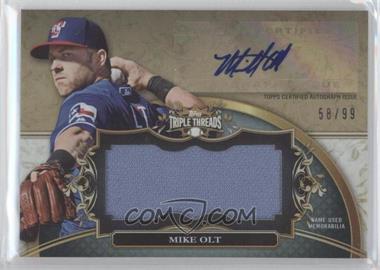 2013 Topps Triple Threads - Unity Autograph Jumbo Relics #UAJR-MO5 - Mike Olt /99