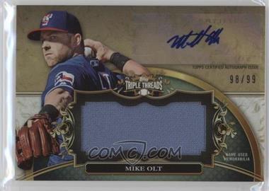 2013 Topps Triple Threads - Unity Autograph Jumbo Relics #UAJR-MO5 - Mike Olt /99