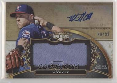 2013 Topps Triple Threads - Unity Autograph Jumbo Relics #UAJR-MO5 - Mike Olt /99