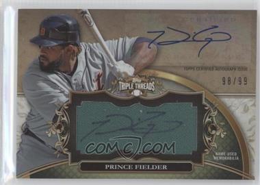 2013 Topps Triple Threads - Unity Autograph Jumbo Relics #UAJR-PF - Prince Fielder /99