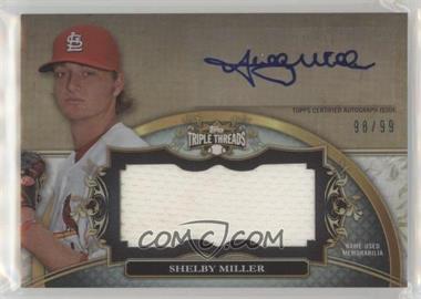 2013 Topps Triple Threads - Unity Autograph Jumbo Relics #UAJR-SM2 - Shelby Miller /99