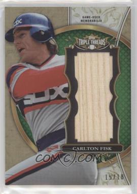 2013 Topps Triple Threads - Unity Jumbo Relics - Emerald #TTUJR-CF3 - Carlton Fisk /18