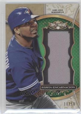 2013 Topps Triple Threads - Unity Jumbo Relics - Emerald #TTUJR-EE1 - Edwin Encarnacion /18