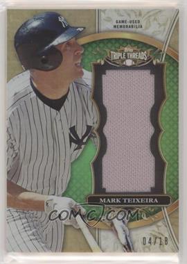 2013 Topps Triple Threads - Unity Jumbo Relics - Emerald #TTUJR-MT3 - Mark Teixeira /18