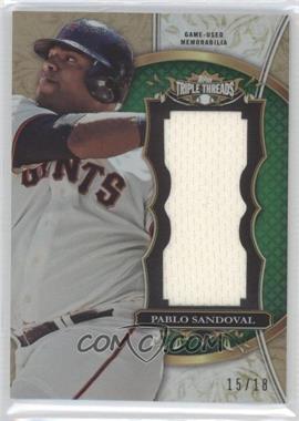 2013 Topps Triple Threads - Unity Jumbo Relics - Emerald #TTUJR-PS1 - Pablo Sandoval /18