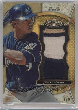 2013 Topps Triple Threads - Unity Jumbo Relics - Gold #TTUJR-JS2 - Jean Segura /9