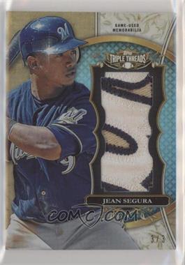 2013 Topps Triple Threads - Unity Jumbo Relics - Sapphire #TTUJR-JS2 - Jean Segura /3