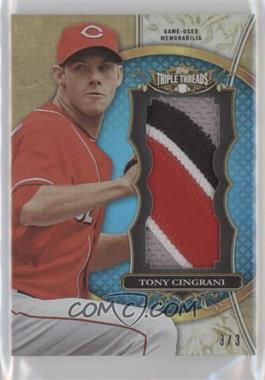 2013 Topps Triple Threads - Unity Jumbo Relics - Sapphire #TTUJR-TC1 - Tony Cingrani /3