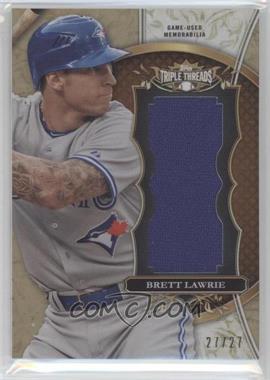 2013 Topps Triple Threads - Unity Jumbo Relics - Sepia #TTUJR-BL2 - Brett Lawrie /27