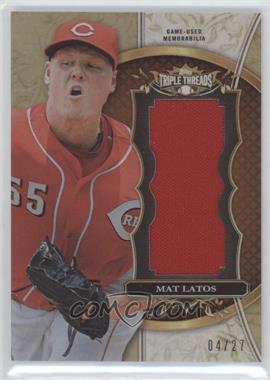 2013 Topps Triple Threads - Unity Jumbo Relics - Sepia #TTUJR-ML3 - Mat Latos /27