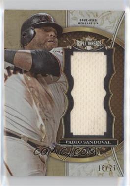 2013 Topps Triple Threads - Unity Jumbo Relics - Sepia #TTUJR-PS2 - Pablo Sandoval /27